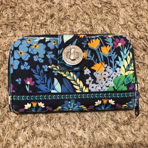 Vera Bradley Bags Vera Bradley Turnlock Midnight Blues Wallet
